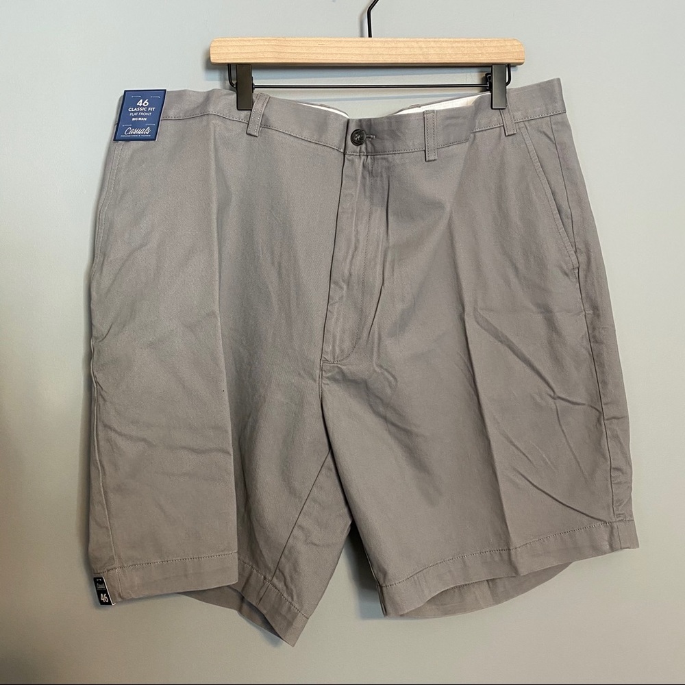 ROUNDTREE & YORKE casual flat front shorts sz 46